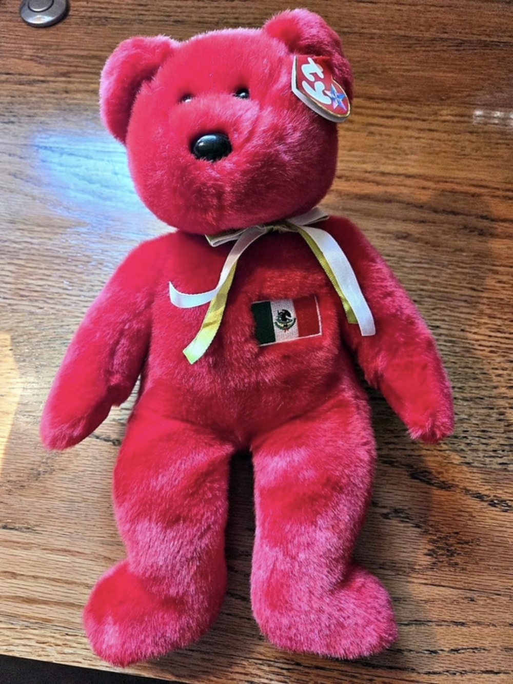Ty Bears - Mexico the Bear Red Plush Bear with Hang Tag
